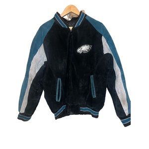Philadelphia Eagles Vintage Real Suede Varsity Jacket